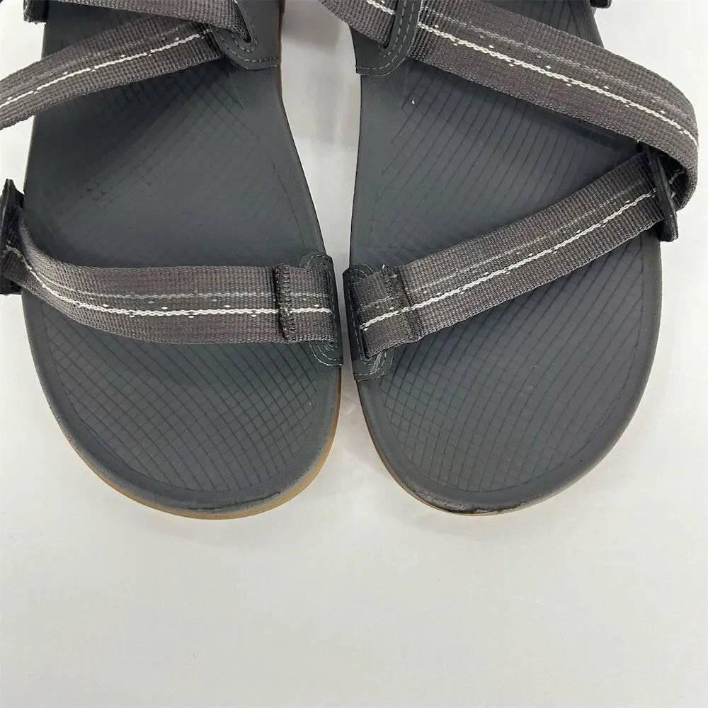Chaco Men's Lowdown Sandals Gray Size 11 Adjustable Straps Casual